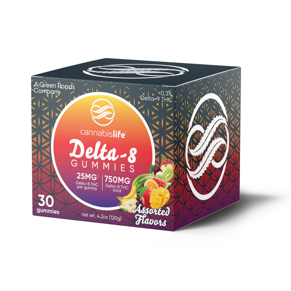 Assorted Flavors Delta-8 Gummies 30ct 750mg In Pakistan